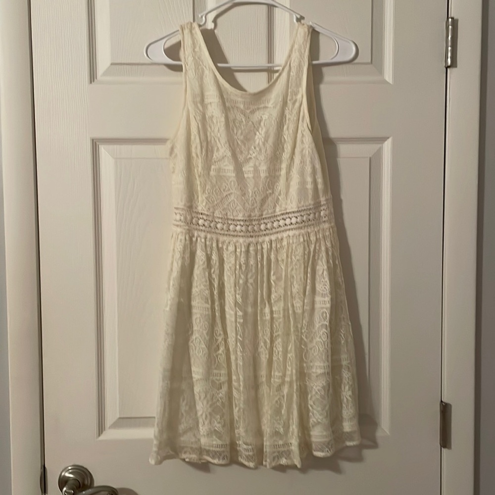 cream dress
